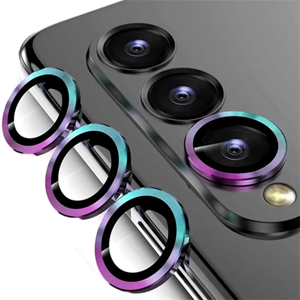Samung Galaxy S24 S23 S22 Ultra artı Lens temperli cam için Metal kamera Lens halka koruyucu koruyucu Film