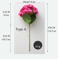 Bunga Hydrangea Buatan Sentuhan Asli Warna Putih, Kualitas Tinggi, Grosir, Produk Baru Populer
