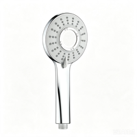Pommeau de Douche à Main Multifonction à 3 Modes de Jet, Haute Pression, Chromé, Détachable, pour Salle de Bain