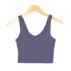 Haut de sport pour femme très élastique, brassière de yoga à séchage rapide, bretelles réglables en T, sans couture, grande taille, écologique - Product Image 4
