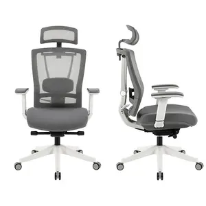 Hochwertiger Boss Luxus drehbarer Executive Recliner Bürostuhl mit hoher Rückenlehne Ergonomisch mit Kopfstütze