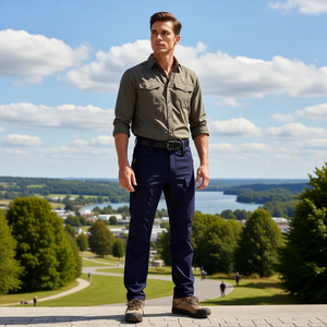 Pantalones Cargo Elásticos en 4 Direcciones, Bordados en Nailon de Secado Rápido, Protección para Todo Clima para Trabajo al Aire Libre, Condiciones Difíciles - Product Image 3