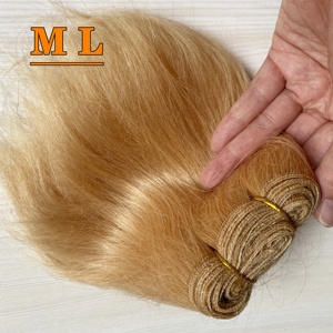 Extensiones de Cabello Natural <span class=keywords><strong>para</strong></span> Manualidades, Cabello de Cabra, <span class=keywords><strong>Mohair</strong></span>, Cola de Yak, Tipo Liso - Product Image 1