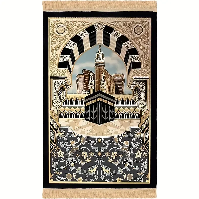 Chất lượng cao Nhà thờ Hồi giáo phòng khách Mat 80x120cm Kích thước xách tay hồi giáo Thảm cầu nguyện đặc biệt hình túi du lịch cầu nguyện ca