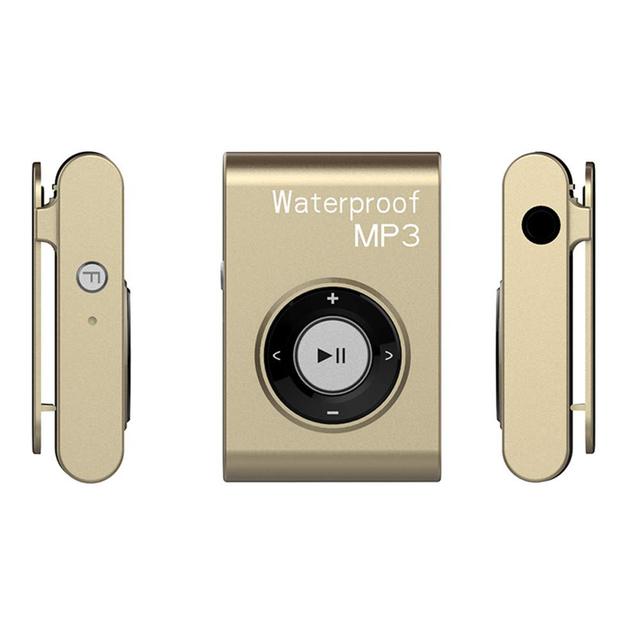 Factory IPX8 Waterproof MP3 Player Plastic Body FM Radio 120mAh Battery Swimming Diving Sports Music Player for Underwater