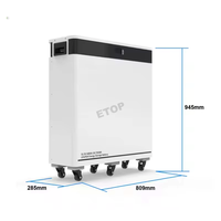 Batterie semi-solide LiFePO4 51,2 V 600 Ah, système de stockage d'énergie 30 kWh avec onduleur 10 kW et garantie de 10 ans