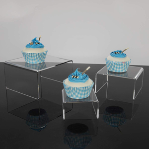 ชั้นวางอะคริลิคแบบมีชั้น 3 มม. ชั้นวางของรูปตัวยู ชั้นวางเครื่องสำอาง ชั้นวางโชว์เครื่องประดับ ที่วางรองเท้า ชั้นวางแบบมีที่จับ ชั้นวางแบบขั้นบันได - Product Image 4