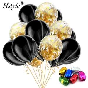 Globos de confeti de 12 pulgadas y 15 Uds., conjunto de decoraciones con globo de mármol, ramo de globos de látex listo para enviar SET329