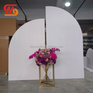 SMOOTH White Acrylic Pvc Arch <b>Backdrop</b> Custom Stage Wall <b>Backdrop</b> for <b>Wedding</b> Party Decoration - Product Image 5