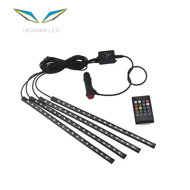 Lampu LED RGB Mobil, Lampu Strip Dekorasi, Lampu LED RGB Suasana 24/36/48/72