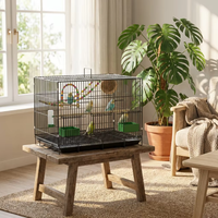 50 # Ventes en gros de cages à oiseaux pliables en métal de haute qualité, anti-rouille, amovibles, faciles à nettoyer, pour l'intérieur et l'extérieur