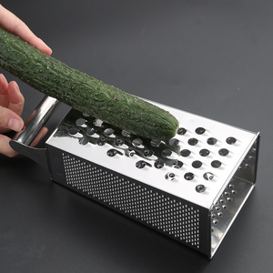 4 Sided Box <b>Grater</b> Kitchen Gadgets Manual Cheese <b>Nutmeg</b> Shredder <b>for</b> Fruits & Vegetables Potato Slicer Vegetable Slicer Tool - Product Image 4