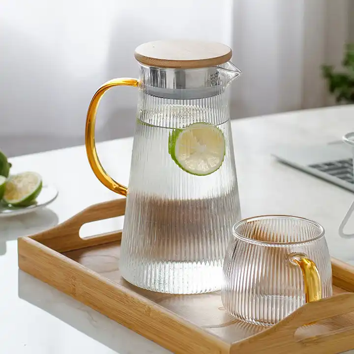 Fridge Water Pitcher 1500ML/50.7oz Glass Pitcher With Lid, Drinking Carafe  Jug For Homemade Juice Ice Tea Coffee And Beverage - Buy Fridge Water  Pitcher 1500ML/50.7oz Glass Pitcher With Lid, Drinking Carafe Jug