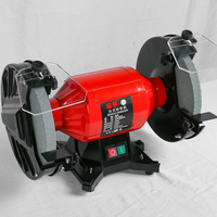 Meuleuse d'établi industrielle Fusai Electric 8 pouces 400W MD3220 avec écran loupe jaune et socle