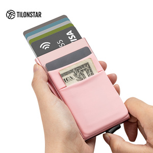 กระเป๋าสตางค์อัตโนมัติ TILONSTAR TVC106 แบบบาง วัสดุโลหะอะลูมิเนียม ช่องใส่บัตรด้านหน้า ป้องกัน RFID  สำหรับใส่บัตรเครดิต  แบบสั่งทำพิเศษ - Product Image 5