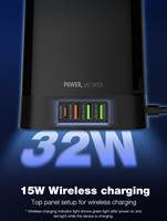 Multiprise tour de charge multifonction LDNIO SEW4485 avec protection contre les surtensions, prise européenne (UE) Allemagne et ports USB