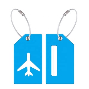 Étiquettes de bagage anti-perte en silicone personnalisées, étiquettes de récupération de bagages, pendentifs multicolores, étiquettes de sac B-6030 - Product Image 2