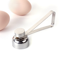 Vente en gros de coupe-œuf en acier inoxydable, ouvre-coquille, outil de cuisine créatif, ciseaux à œufs en métal, ouvre-œuf cru bouilli