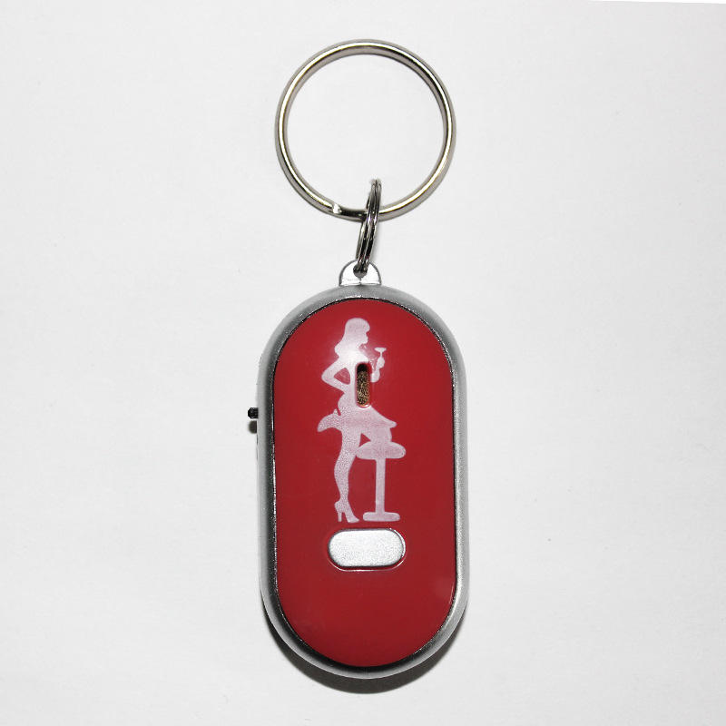 Smart Key Finder AntiLost Whistle Sensor Keychain Tracker LED Whistle