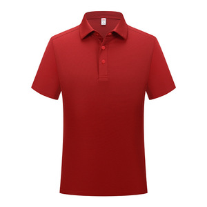 Polo à manches courtes, couleur unie, polyester, évacuation de l'humidité, usage quotidien - Product Image 1