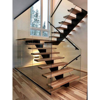 Escalier flottant en bois moderne CBMMART Escaliers droits