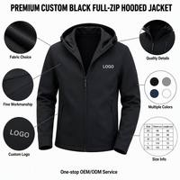 Felpa con Zip da Uomo Personalizzata Slim Fit per Esterni, Nuovo Materiale Ecologico, Alta Qualità, Impermeabile e Antivento