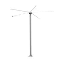 Ventilateur sur pied VFans 12/14 pieds grande taille, large couverture d'air, faible vitesse, faible encombrement, pour usine