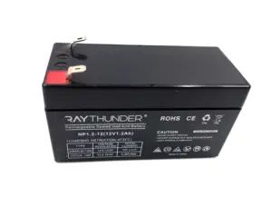 Batteria al piombo ricaricabile 12V 1.2AH per illuminazione di allarme Auto porta bilancia elettrica