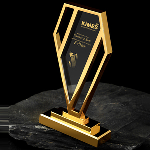 مخصص إبداعي الكريستال المعادن الكأس شكل الماس الذهب الفضة النحاس الزجاج جائزة مع هدية مربع الكأس - Product Image 4