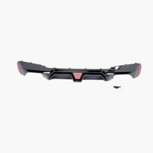 Difusor de Parachoques Trasero LED Estilo CS en Negro Brillante ABS con Salida Doble para <span class=keywords><strong>BMW</strong></span> Serie 5 G30 G38 M Sport Estilo <span class=keywords><strong>M5</strong></span> 2018-2022 - Product Image 1