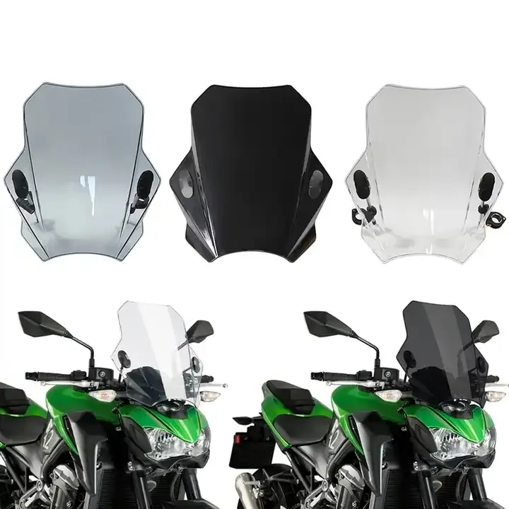Voor Kawasaki Suzuki Yamaha Honda Bmw Universele Motorfiets Voorruit Covers Scherm Rooklens Motor Deflector
