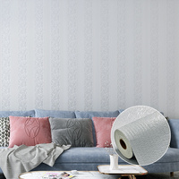 Papier peint auto-adhésif 3D en lin Ixpe, autocollant mural à peler et coller, revêtement mural imperméable pour la décoration intérieure de la maison, de l'hôtel et du bureau