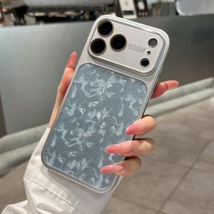 Funda de Teléfono Móvil con Diseño de Concha para iPhone 16 15 14 Convertido 17 Pro Max, Carcasa Trasera de Vidrio Brillante a Prueba de Golpes - Product Image 4