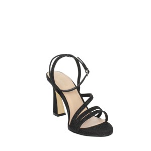 Sandali con cinturino alla caviglia 24083 nero con tacco a zeppa alla moda scarpe da sposa a punta quadrata Design comodo della piattaforma per l'estate - Product Image 5