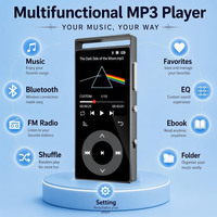 Lecteur MP3 de poche en métal, vente en gros d'usine, 5.3 pouces, fin, portable, longue autonomie, lecteur de musique sans perte, écran TFT, commandes tactiles