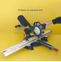 Nouvelle Scie Circulaire à Onglets Coulissante Multifonctionnelle pour le Travail du Bois Domestique 220V, Type Tige en Alliage d'Aluminium