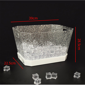 Dẫn bia xô phát sáng hình chữ nhật Băng uống xô công suất lớn rượu vang xô đá uống container cho Bar KTV hộp đêm - Product Image 5