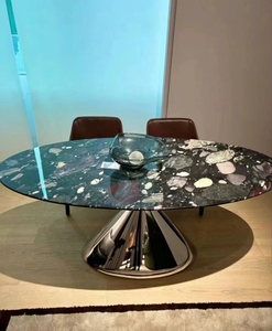 <span class=keywords><strong>Table</strong></span> <span class=keywords><strong>ronde</strong></span> en <span class=keywords><strong>marbre</strong></span> avec impression colorée et design moderne personnalisé Ensembles double <span class=keywords><strong>Table</strong></span> basse <span class=keywords><strong>effet</strong></span> <span class=keywords><strong>marbre</strong></span> agate noire Meubles - Product Image 5