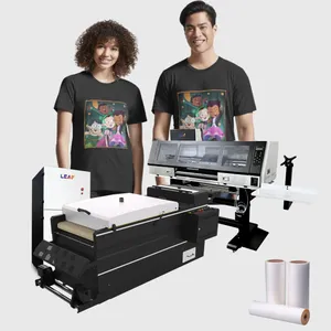4 헤드 I3200 디지털 DTF 프린터 60cm 애완 동물 필름 오프셋 티셔츠 DTF 인쇄 기계 쉐이크 파우더 DTF 프린터