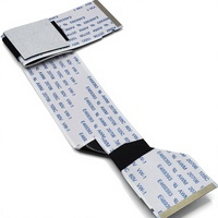 Cable Plano Flexible RealRun de 0.5mm de Paso, FFC Preformado de 8 Pines, Recubierto de Estaño, 100mm, 80C 60V-1 AWM 20706, para Impresora de Inyección de Tinta LCD