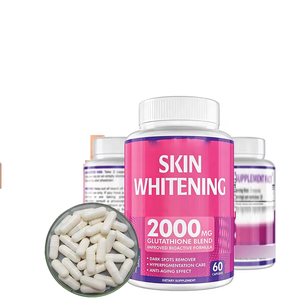 Livraison rapide, étiquettes privées, produits de beauté pour la peau, capsules de glutathion pour blanchir la peau, 5000 mcg, 2000 mg, capsules pour blanchir la peau - Product Image 1