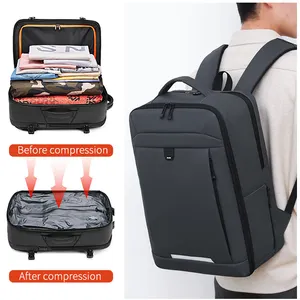 2022 wholesale Custom Logo men smart collage waterproof work usb port business travel laptop bags back packs backpack
