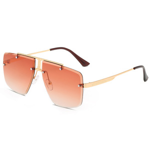 Gafas de Sol Unisex de Lujo sin Montura, <span class=keywords><strong>Lentes</strong></span> Polarizadas, Logotipo Personalizable, Gafas Modernas 2026 para Hombre y Mujer, Accesorios de Playa - Product Image 6