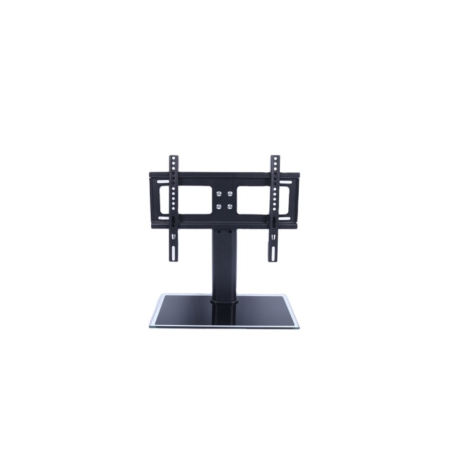 Tempered Glass Universal Base TV Hanger Desktop Bracket Free Punching Height Adjustable LCD Screen Tv Mount