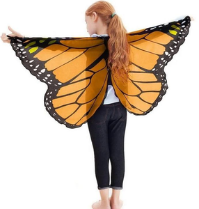 Al por mayor Capa elegante para <span class=keywords><strong>mujer</strong></span> y niña, regalo para festival, cosplay, alas de mariposa de hada, chal, bufanda, poncho de <span class=keywords><strong>ninfa</strong></span> y duendecillo, accesorio de disfraz - Product Image 2