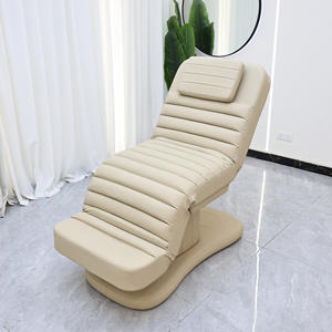 Cama de belleza eléctrica plegable con mesa de masaje ajustable para terapia facial en salón de spa y microescultura, tres motores - Product Image 3
