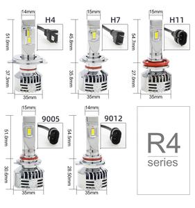 GPNE R4 12000 Lumens 55w Auto Mini H7 H4 LED Système Auto 9005 9006 H11 H7 H4 LED Phare - Product Image 6