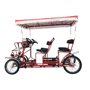 Venta caliente de fábrica, bicicleta tándem familiar, recorrido <span class=keywords><strong>usado</strong></span>, cuadriciclo, 4 ruedas, Adulto, 4 personas, bicicleta de Surrey - Product Image 2