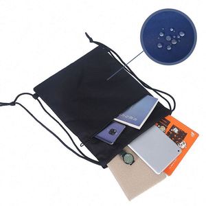 กระเป๋าเป้สะพายหลังแบบมีเชือกผูก ผลิตจากโพลีเอสเตอร์ พิมพ์ลายโลโก้ด้วยเทคนิคซิลค์สกรีน ทนทาน พกพาสะดวก เหมาะสำหรับกีฬา ฟิตเนส และงานอีเว้นท์ - Product Image 4