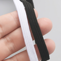 Vente en gros usine : Bande élastique plate 10 mm, haute élasticité, douce pour la peau, sangle élastique pour sous-vêtements, vêtements, lacets et couture